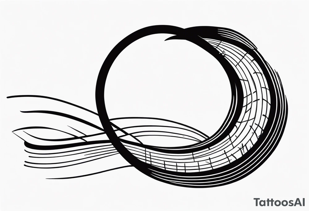 Horseshoe, tire track tattoo idea