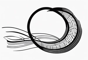 Horseshoe, tire track tattoo idea