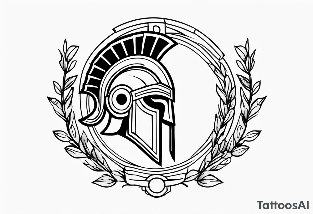 greek spartan symbol tattoo tattoo idea