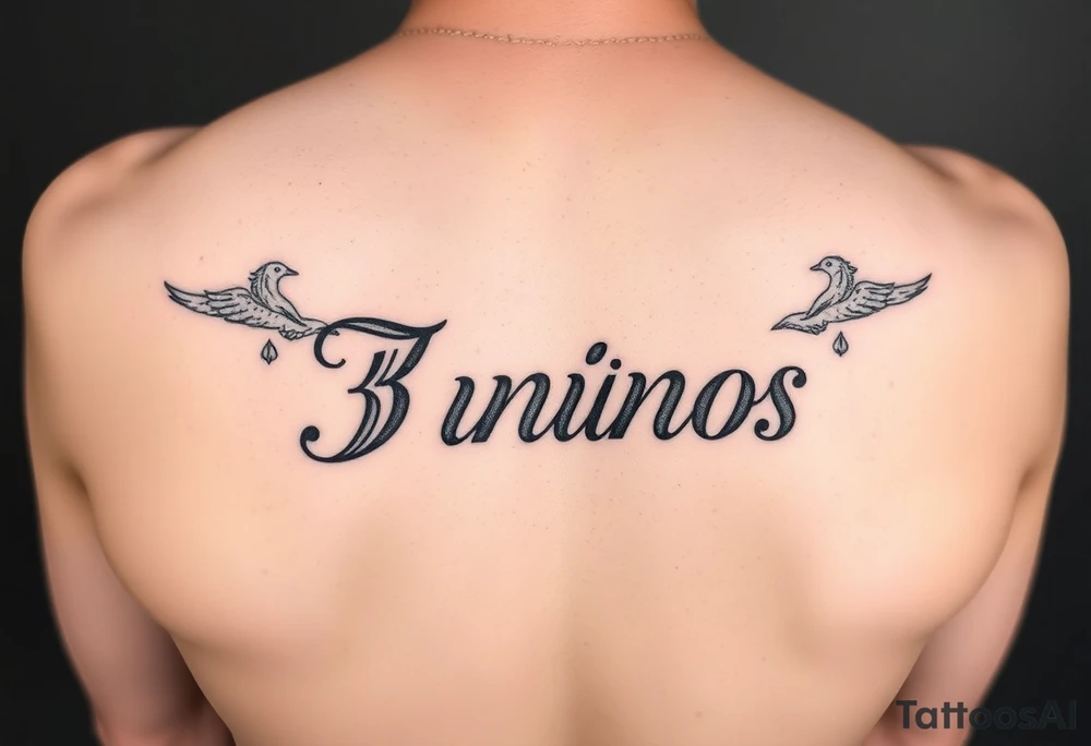 Femenino tatuaje para el nombre de 3 niños tattoo idea