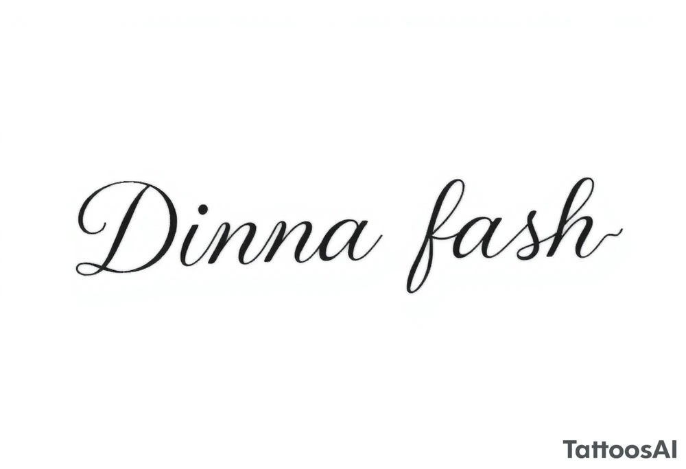 Dinna fash tattoo idea