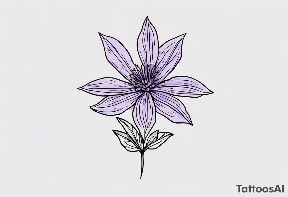 lavender tattoo idea