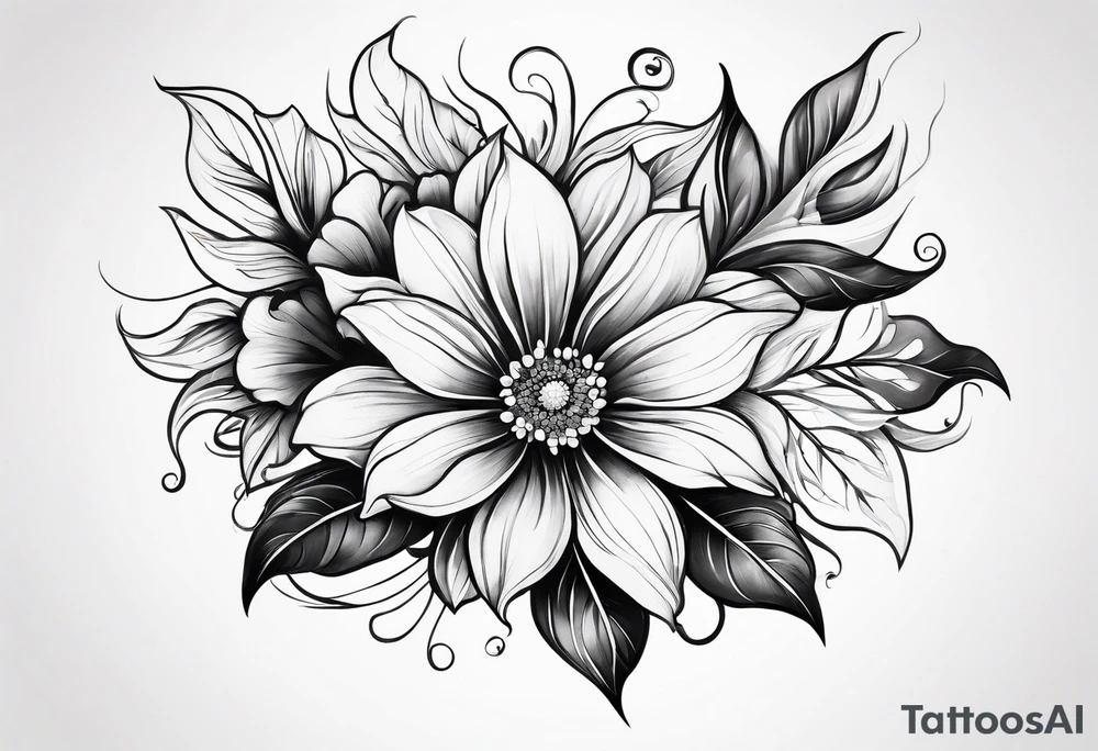 cosmo flower tattoo idea