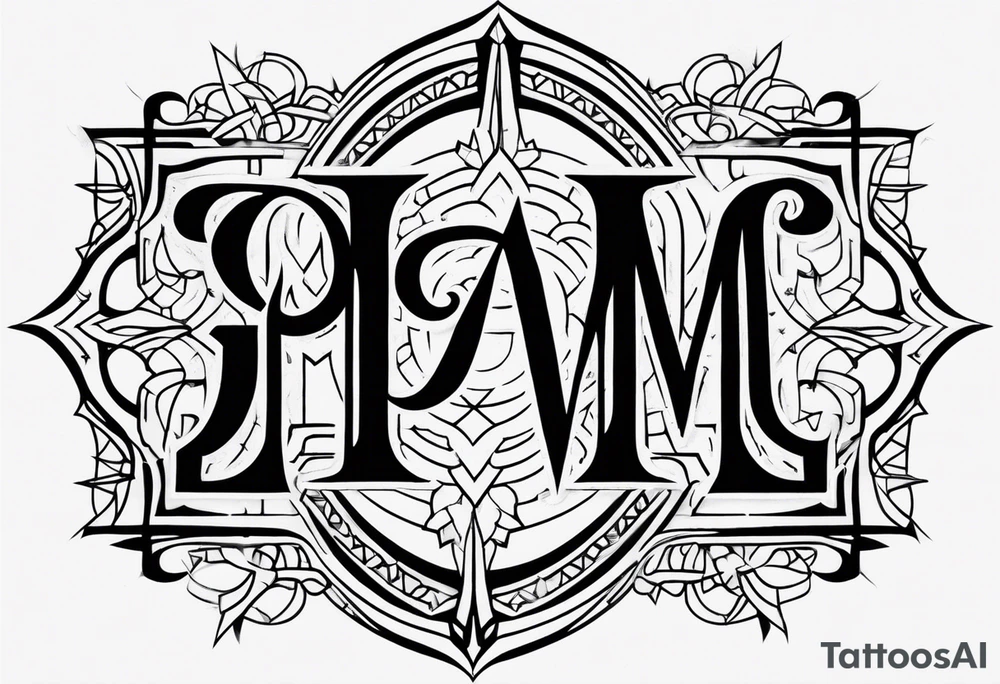 Pam Dave Ambigram Tattoo tattoo idea