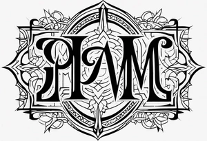 Pam Dave Ambigram Tattoo tattoo idea