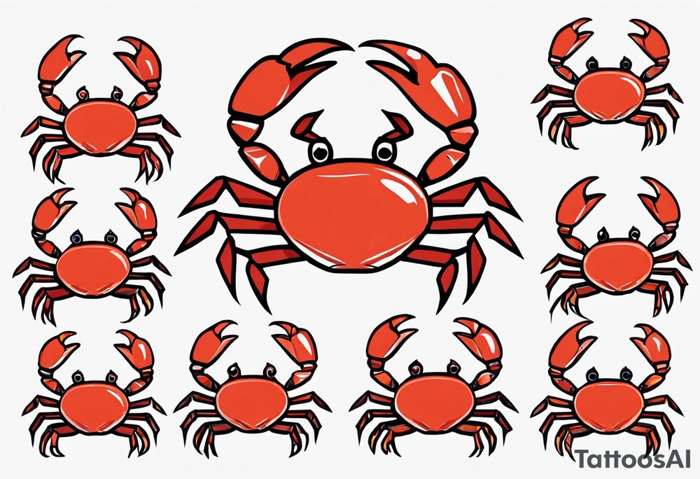 Small Crabs tattoo idea