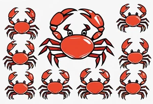 Small Crabs tattoo idea
