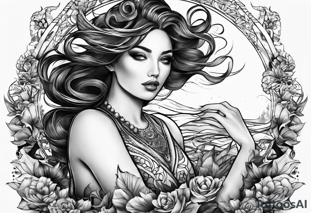 Arraia swimming tattoo idea