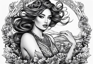 Arraia swimming tattoo idea