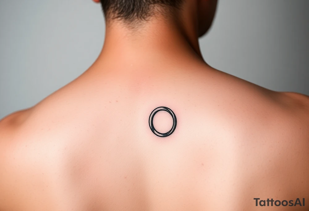 A marriage ring with a meaning of being one tattoo idea