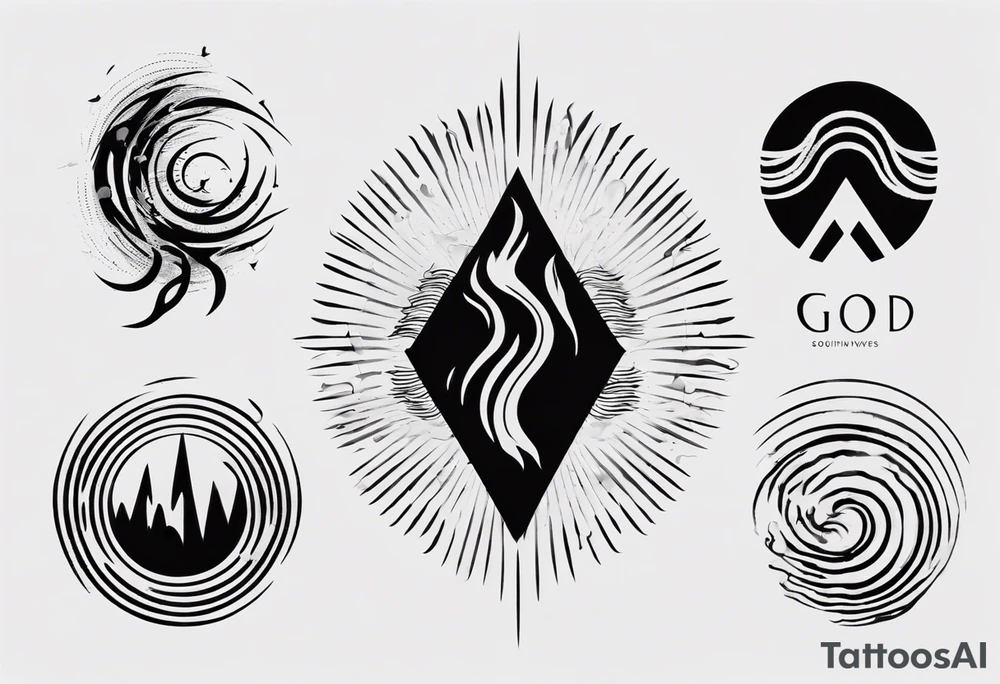 God is in the soundwaves tattoo idea