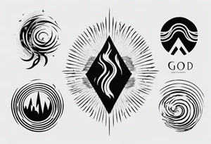 God is in the soundwaves tattoo idea