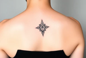 Simple minimalist feminine tattoo small line art on arm tattoo idea