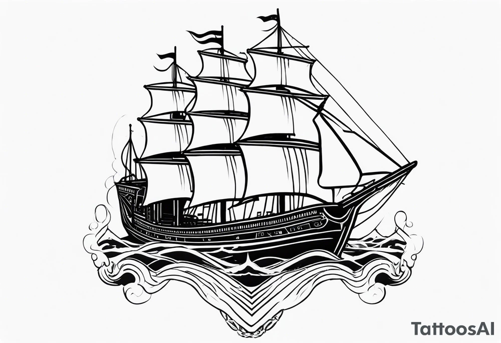 Ship tattoo idea