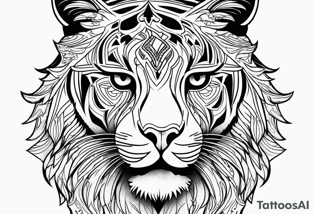 Big cat tattoo idea