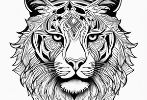 Big cat tattoo idea