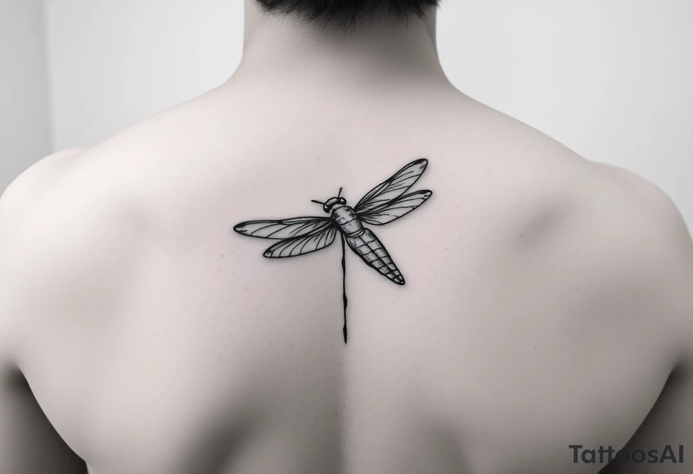 Dragonfly flying around along
 with a hummingbird tattoo idea