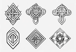 Prime knot 6,1 but very simple and clean tattoo idea