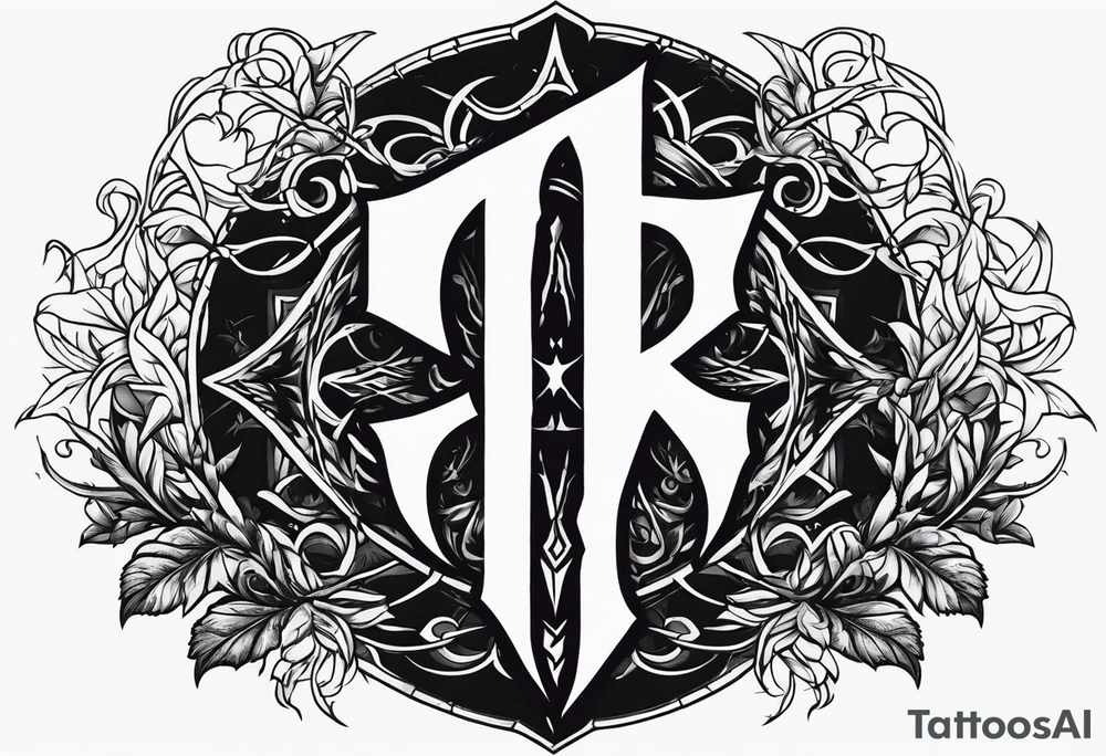 Berserk logo, vines, forearm tattoo idea