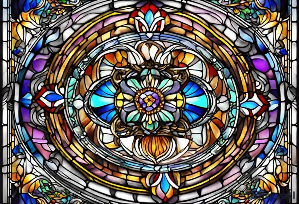 Stain glass photography tattoo idea