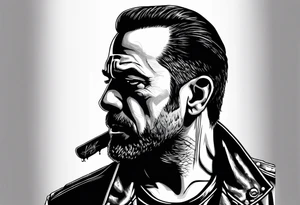 The walking dead negan small picture tattoo idea