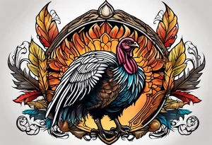 Wild turkey tattoo idea