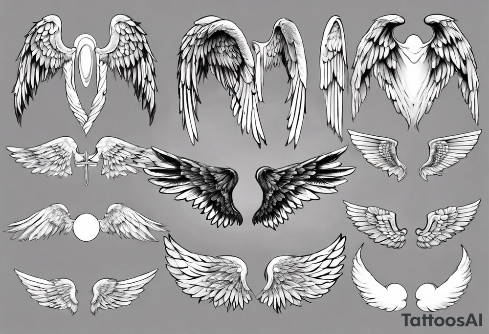 angel wings tattoo idea