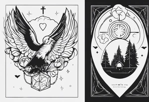 Emotions feeling/pain vs healing with resurrection from the pain and stronger you in the end. Can’t have one without the other feeling tattoo idea