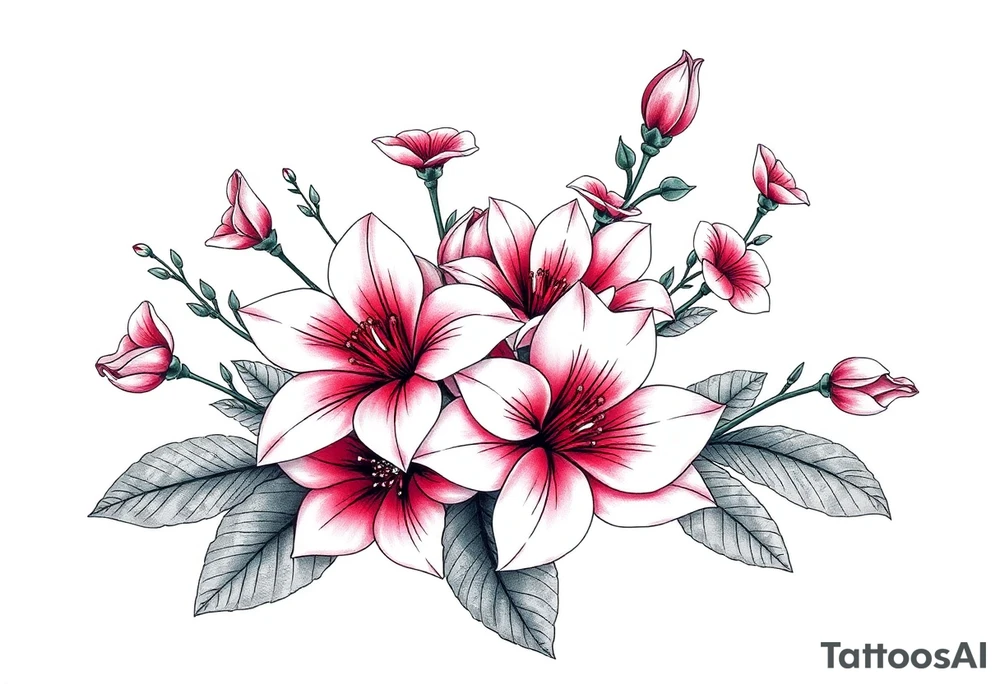 Fernanda with flowers tattoo idea