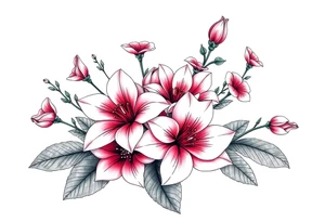Fernanda with flowers tattoo idea