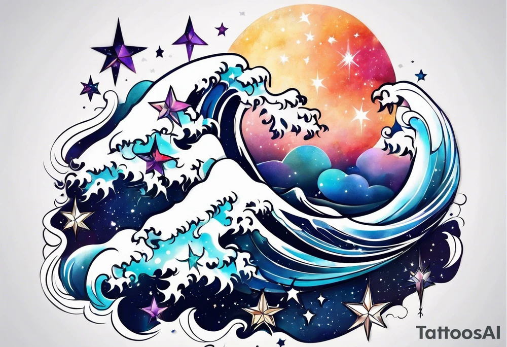 Constellation 🌌 with stars tattoo idea