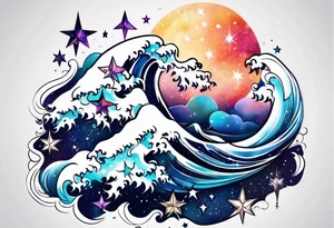 Constellation 🌌 with stars tattoo idea