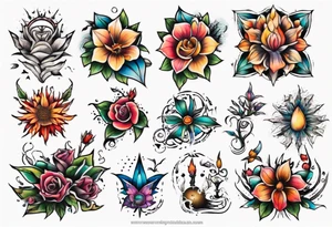 garden tattoo idea
