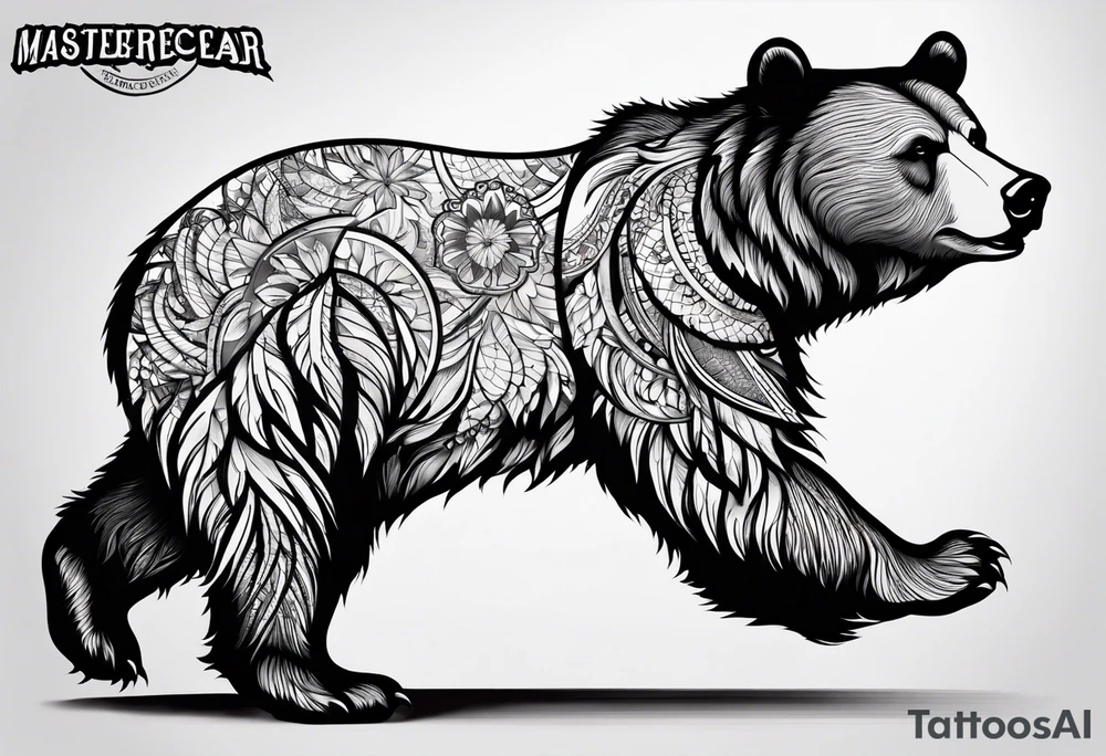 Dancing bear tattoo idea