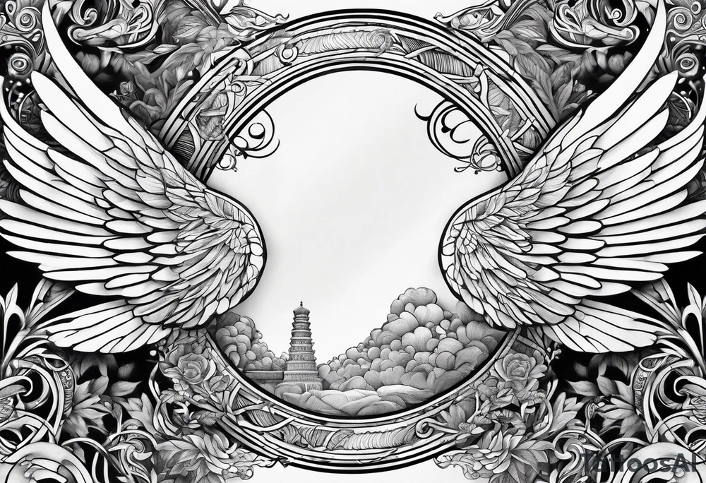 DNA helix 
leaf
cloud
angel wing tattoo idea