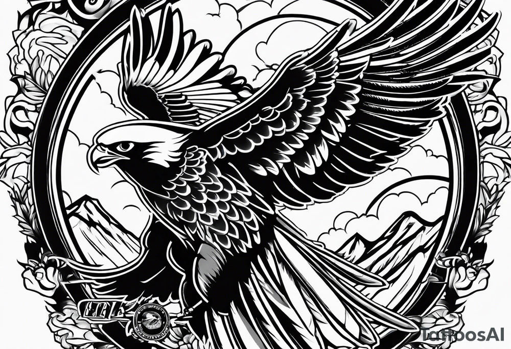 half sleeve with atlanta falcons, one piece, air force tattoo idea