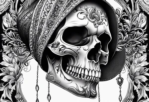 SKULL FACE tattoo idea