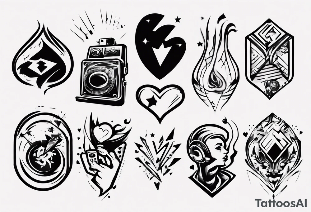 Love, introvert, gaming tattoo idea