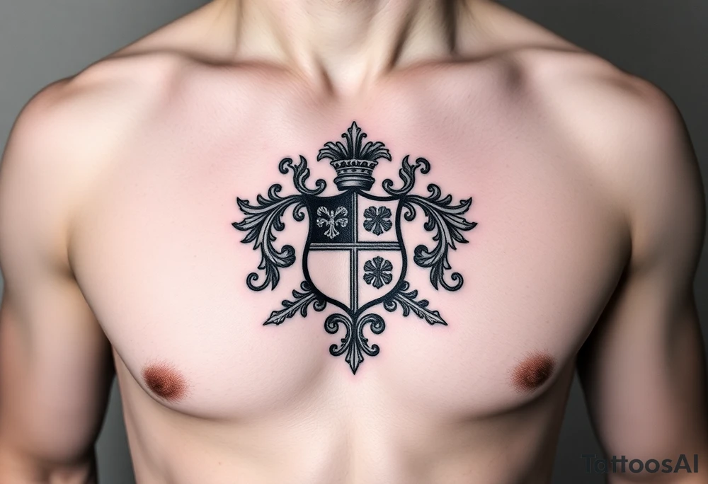 Smith, Irish family crest very intricate tattoo idea