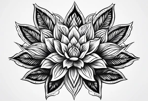 Marijuana flowering tattoo idea
