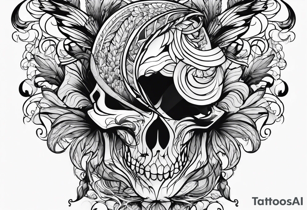black veins tattoo idea