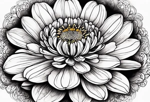 Zinnia tattoo idea