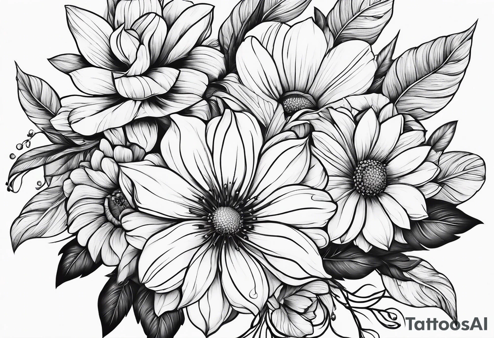 Flowers tattoo idea