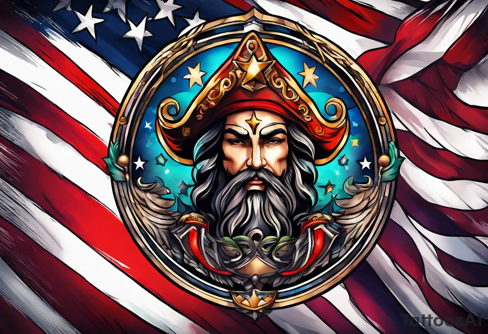Flag tattoo idea