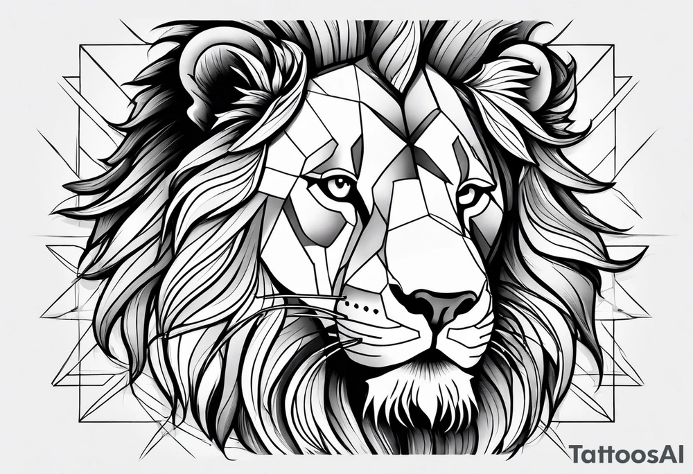 Lion profil tattoo idea