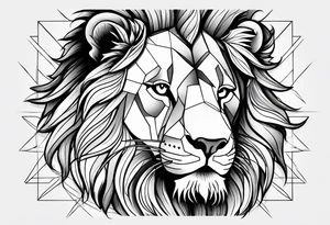 Lion profil tattoo idea