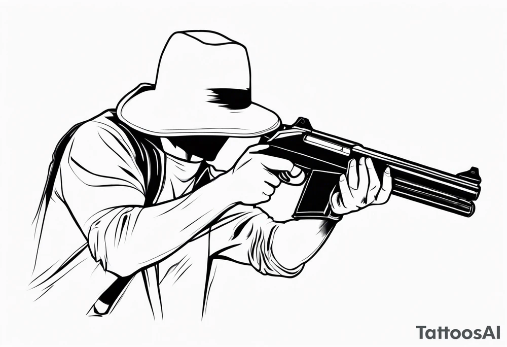 Anonymous with shotgun tattoo idea