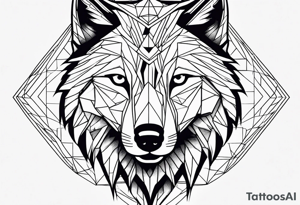 Wolf tattoo idea