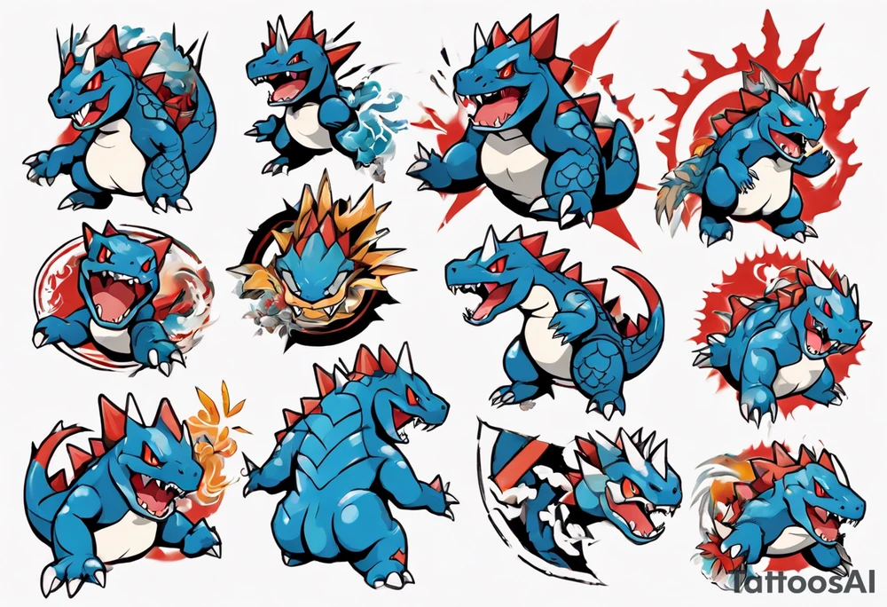 Feraligatr pokemon tattoo idea