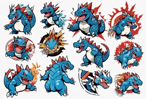 Feraligatr pokemon tattoo idea